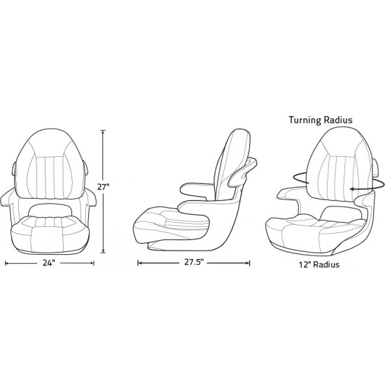 Tempress Probax Captains Boat Seat Negro Gris Carbón 13 Tempress Probax Captains Boat Seat Negro Gris Carbón - Imagen 11