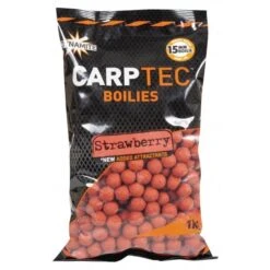 DYNAMITE BAITS Dinamita CarpTec Boilies Fresa 15mm 1kg