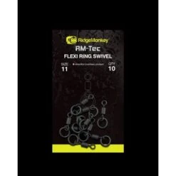 RidgeMonkey RM TEC Flexi Anillo Giratorio Tamaño 11 -Fox Tienda de ventas Flexi Ring Swivel size 11 550x550h