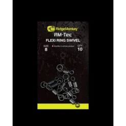 RidgeMonkey RM TEC Flexi Anillo Giratorio Tamaño 8 -Fox Tienda de ventas Flexi Ring Swivel2 8 550x550h