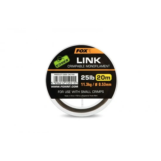 Monofilamento Crimpable Fox Edges Link 20m 0.64mm 3 Monofilamento Crimpable Fox Edges Link 20m 0.64mm