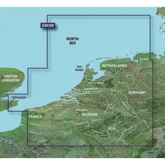 Garmin Bluechart G3 MicroSD/SD - Benelux Offshore & Inland 3 Garmin Bluechart G3 MicroSD/SD - Benelux Offshore & Inland