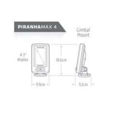 HUMMINBIRD Colibrí Piraña Max 4 -Fox Tienda de ventas Humminbird20PiranhaMax204.3 550x550w