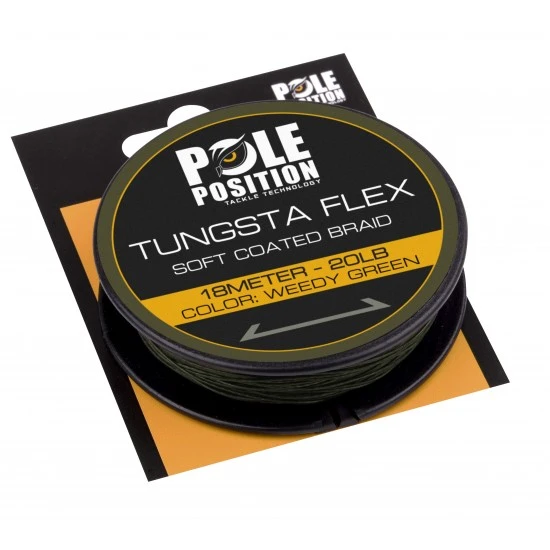 Pole Position Tungsta Flex Weedy Green 20lb 18m 3 Pole Position Tungsta Flex Weedy Green 20lb 18m