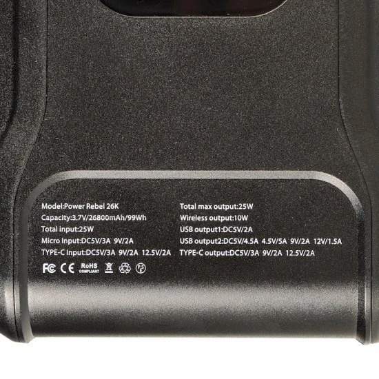 Rebelcell Power Rebel 26K Banco De Energía V2 6 Rebelcell Power Rebel 26K Banco De Energía V2 - Imagen 4