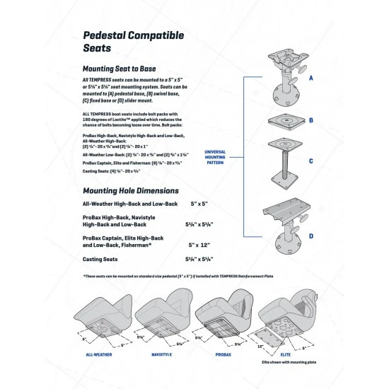 Tempress Probax Captains Boat Seat Charcoal Grey Carbon 14 Tempress Probax Captains Boat Seat Charcoal Grey Carbon - Imagen 12