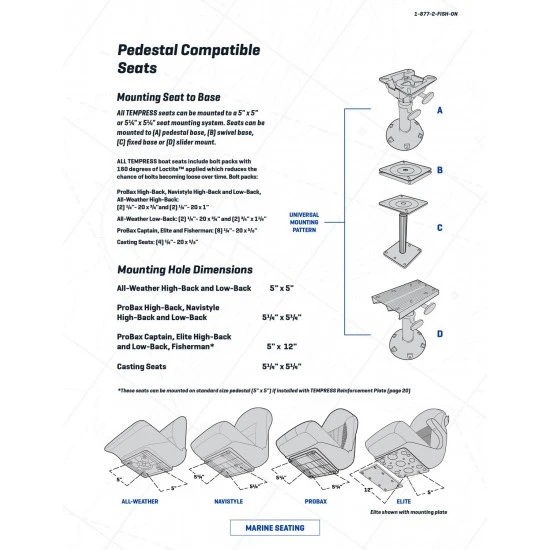 Asiento De Barco Ortopédico Tempress Probax Black Charcoal Carbon 9 Asiento De Barco Ortopédico Tempress Probax Black Charcoal Carbon - Imagen 7