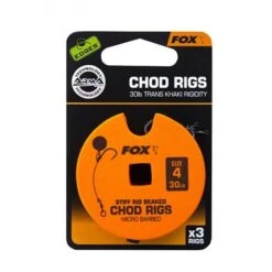 Fox Edges Chod Rigs Estándar 25lb Tamaño 7 -Fox Tienda de ventas chod rig stiff rig beaked size 4 barbed 550x550h