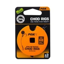 Fox Edges Chod Rigs Estándar 25lb Tamaño 7 -Fox Tienda de ventas chod rig stiff rig beaked size 6 barbless 550x550h