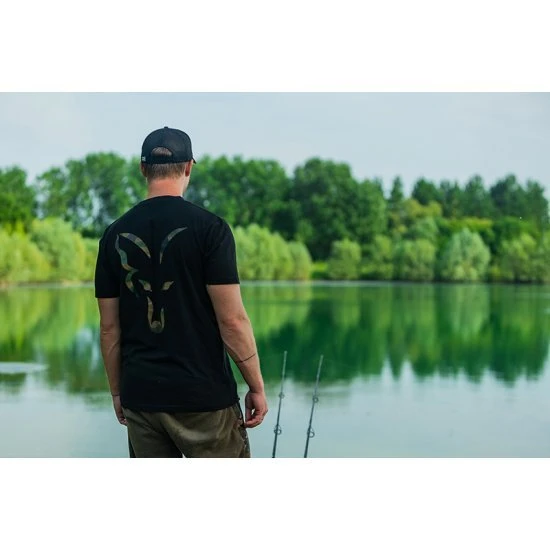 Fox Camiseta Negra Con Estampado Grande 8 Fox Camiseta Negra Con Estampado Grande - Imagen 6