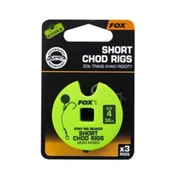 Fox Edges Chod Rigs Corto 30lb Talla 4 -Fox Tienda de ventas short chod rig stiff rig beaked size 4 barbed 550x550h 2